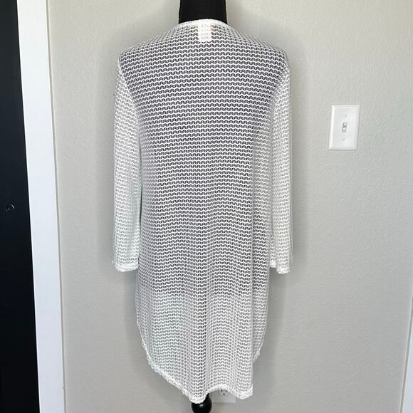 NWOT Jordan Taylor Mesh Bell Sleeve Black Cover-Up Tunic – Size M - Picture 4 of 10